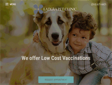 Tablet Screenshot of laderapetclinic.com